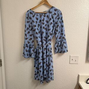 Kobi Halperin Dresses Orli Paisley Bell Sleeve Dress Size L